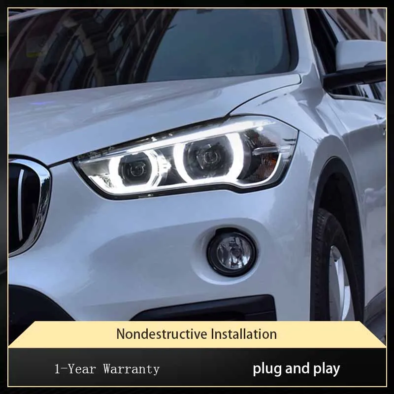 Фара для BMW X1 F48 F49 2016 2017 2018 2019 Автомобильные Stuff Lights DRL Angel Eyes Design LED DRL Биксеноновые лампы Автоаксессуары
Фара для BMW X1 F48 F49 2016 2017 2018 2019 Автомобильные Stuff Lights DRL Angel Eyes Design LED DRL Биксеноновые лампы Автоаксессуары