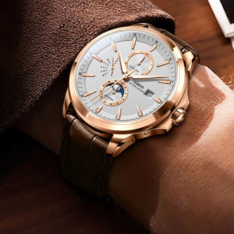 LOBINNI Multi-function Classic Weekend Date 24 Hour Month Display Luminous 42mm Dial Waterproof Automatic Watches Men
LOBINNI Multi-function Classic Weekend Date 24 Hour Month Display Luminous 42mm Dial Waterproof Automatic Watches Men