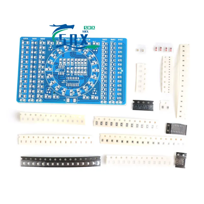 SMD Component Welding Practice Board Flow Light Kit Skill Training Practice Welding
SMD Component Welding Practice Board Flow Light Kit Skill Training Practice Welding