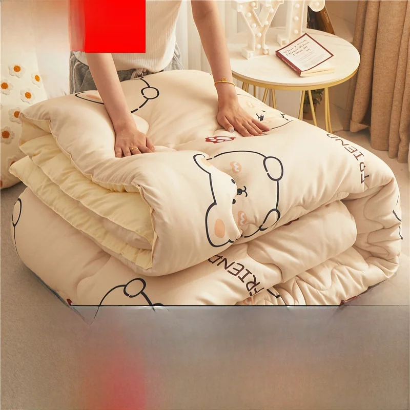 Thickened Warmth Quilt New Model Winter Duvet Single Double Person Dormitory Cooling Air Conditioner Summer Lightweight
Thickened Warmth Quilt New Model Winter Duvet Single Double Person Dormitory Cooling Air Conditioner Summer Lightweight