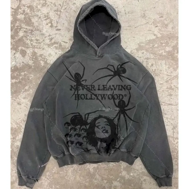 Gothic Hoodies Women Men Personality Spider Print Hoodie Fashion Vintage Plush Hooded Coat Autumn Winter Trend American Y2K Tops
Gothic Hoodies Women Men Personality Spider Print Hoodie Fashion Vintage Plush Hooded Coat Autumn Winter Trend American Y2K Tops