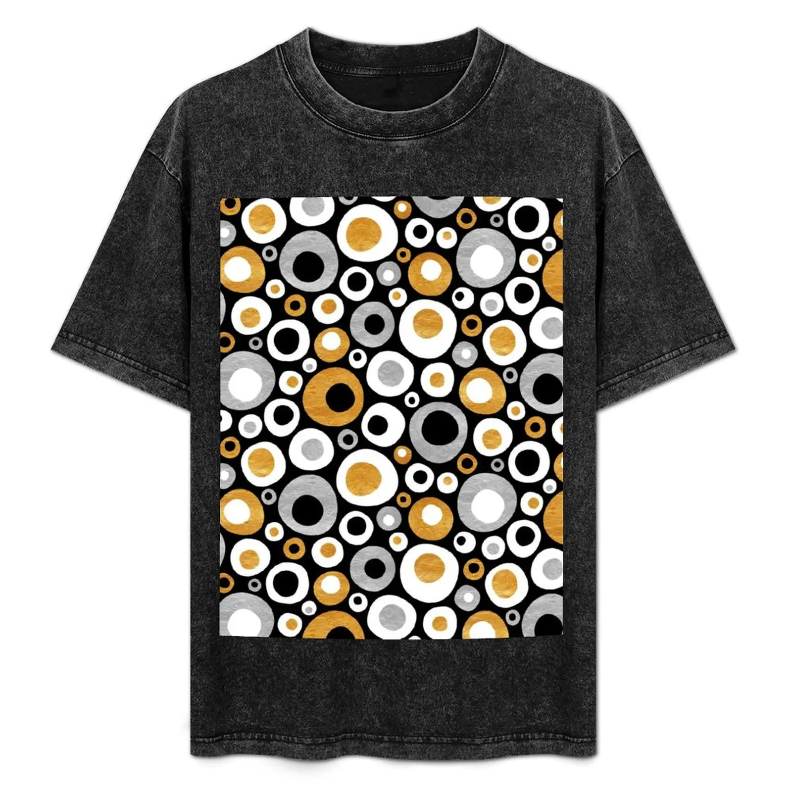 Funky Mid Century Modern Circles - Gold, Silver, Black, White T-Shirt plus size clothes anime tshirt black t shirts for men
Funky Mid Century Modern Circles - Gold, Silver, Black, White T-Shirt plus size clothes anime tshirt black t shirts for men