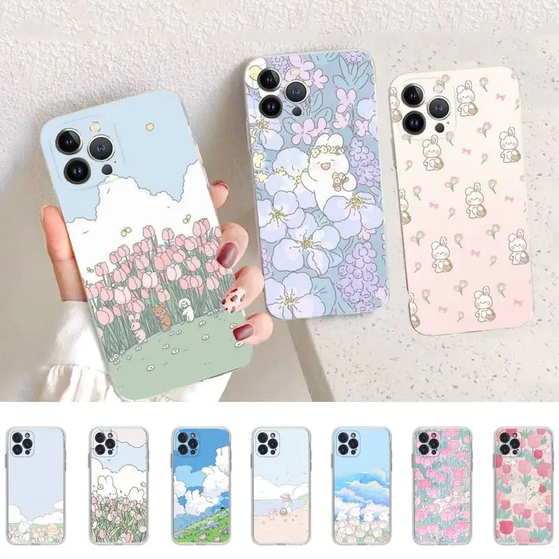 Cute Funny Rabbit Flower Phone Case Silicone Soft for iphone 14 13 12 11 Pro Mini XS MAX 8 7 6 Plus X XS XR Cover
Cute Funny Rabbit Flower Phone Case Silicone Soft for iphone 14 13 12 11 Pro Mini XS MAX 8 7 6 Plus X XS XR Cover