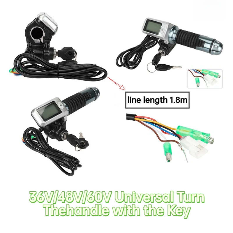 Универсальный ключ, ручка управления скоростью 36 В/48 В/60 В, ручка электрического скутера, ЖК-дисплей, ручка управления автомобилем
Универсальный ключ, ручка управления скоростью 36 В/48 В/60 В, ручка электрического скутера, ЖК-дисплей, ручка управления автомобилем