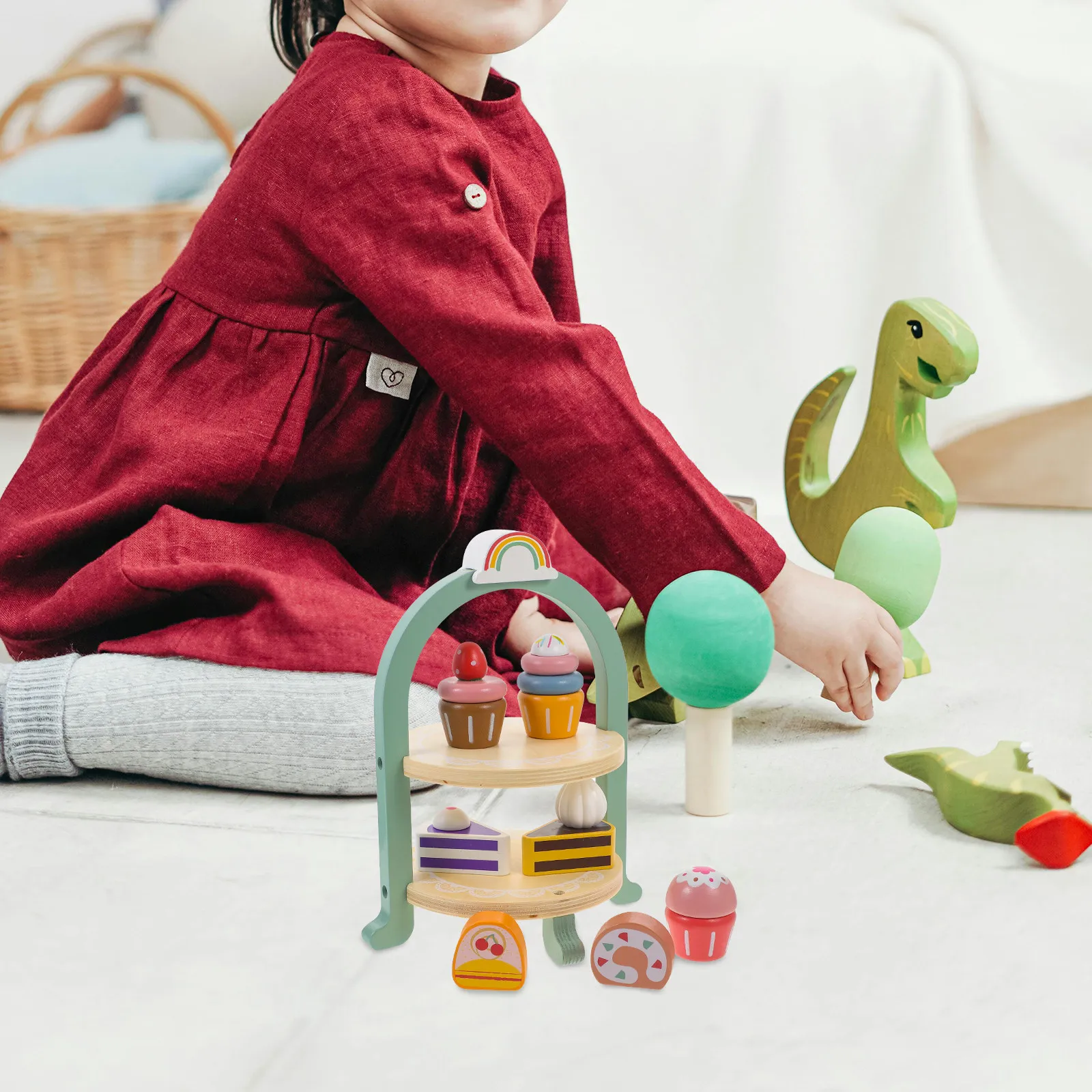 1Set Wooden Cake Play Set Miniature Simulation Dessert Decoration for Kids Pretend Play Party Scene Craft Accessory
1Set Wooden Cake Play Set Miniature Simulation Dessert Decoration for Kids Pretend Play Party Scene Craft Accessory