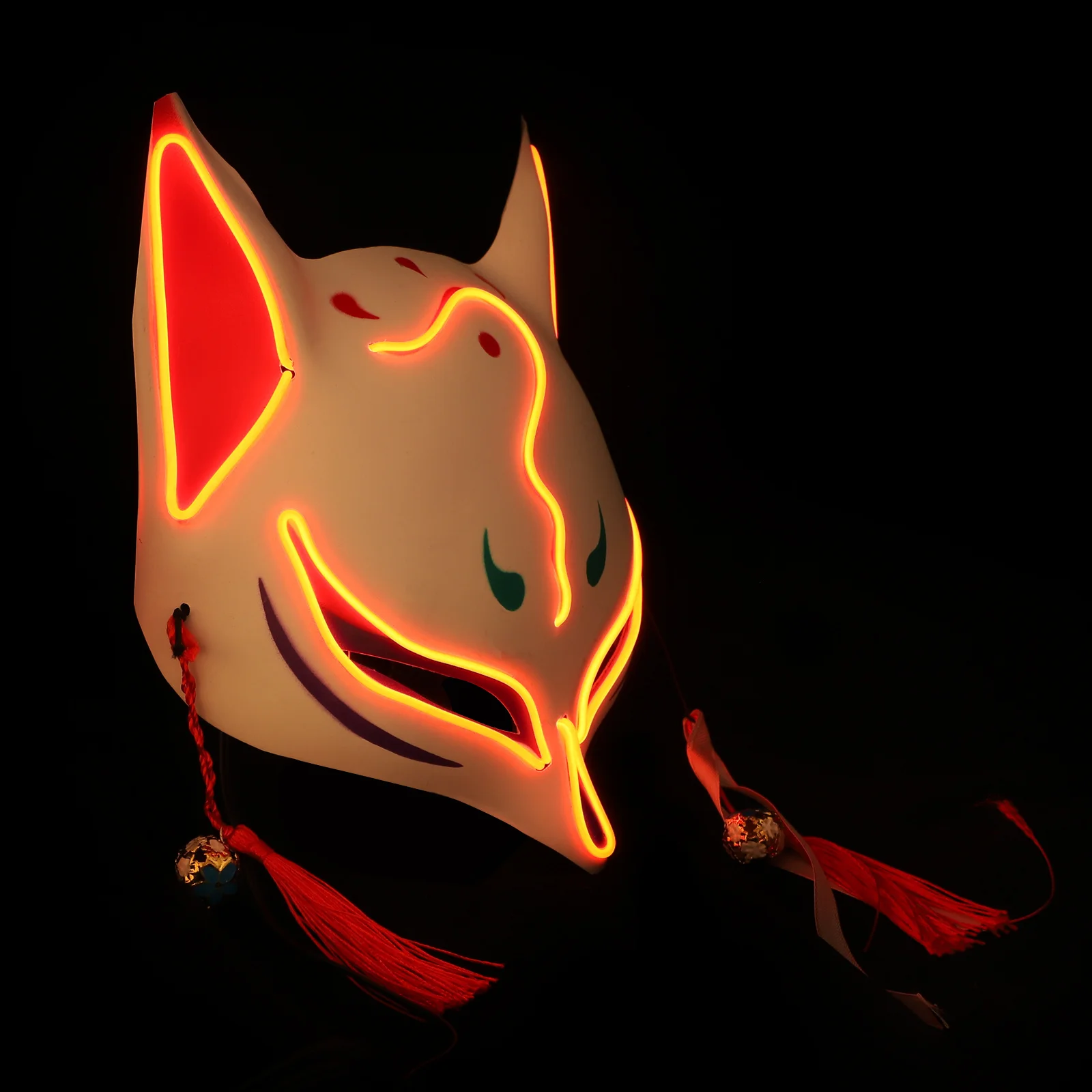 1Pcs Fox Mask Durable Halloween Plastic Glowing Luminous Costume Party Mask Funny Scary Cosplay Performance Decorative
1Pcs Fox Mask Durable Halloween Plastic Glowing Luminous Costume Party Mask Funny Scary Cosplay Performance Decorative