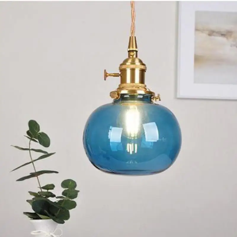 Retro Brass Glass Pendant Lights Creative Personality Bar Bedroom Bedside Pendant Lamp Kitchen Lights Hanging Mirror Lamp
Retro Brass Glass Pendant Lights Creative Personality Bar Bedroom Bedside Pendant Lamp Kitchen Lights Hanging Mirror Lamp