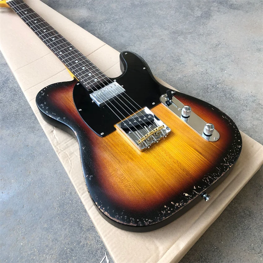 New ash wood, relic electric guitar, sunset color, relic production, cow bone string pillow, real photos, free shipping
New ash wood, relic electric guitar, sunset color, relic production, cow bone string pillow, real photos, free shipping