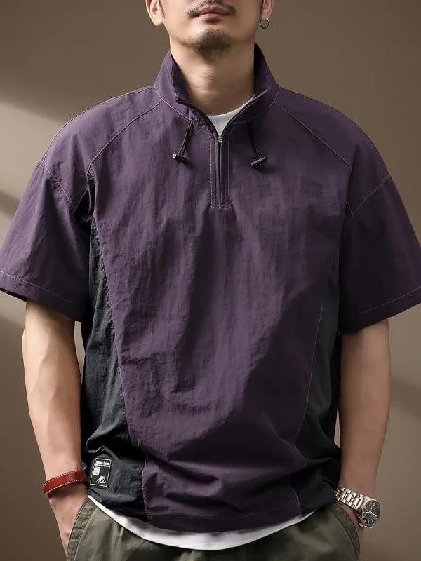 Large Size American Functional Style Quick Dry Ice Silk Shirt Men's Short Sleeve T-Shirt Summer Lightweight Semi Zip Cas...
Large Size American Functional Style Quick Dry Ice Silk Shirt Men's Short Sleeve T-Shirt Summer Lightweight Semi Zip Cas...