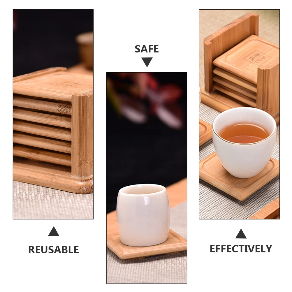 Bamboo Coasters Heat Resistant Coffee Cup Pads Table Mats Waterproof Reusable Kitchen Home Office Bar Cafe bamboo tray pad
Bamboo Coasters Heat Resistant Coffee Cup Pads Table Mats Waterproof Reusable Kitchen Home Office Bar Cafe bamboo tray pad