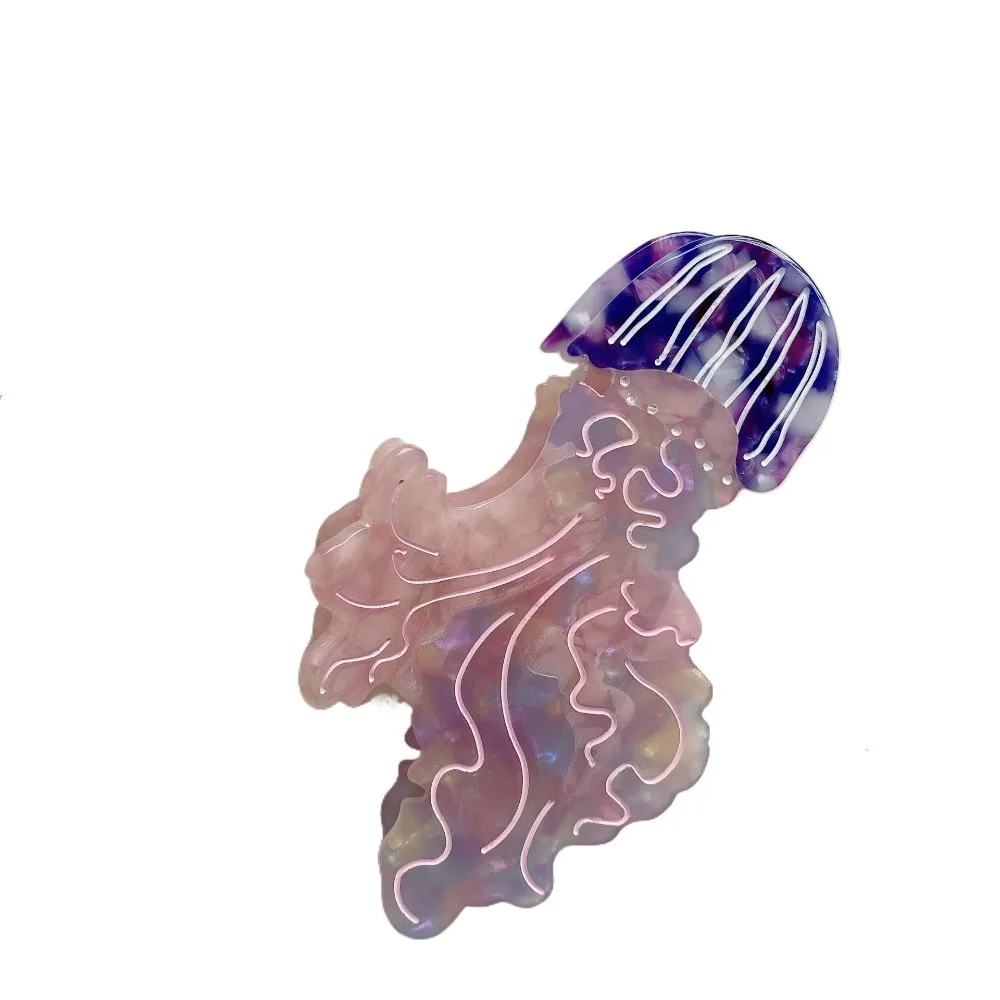 Animal Jellyfish Hair Claw Ocean Series Korean Style Hair Grab Clip Acetic Acid Colorful Large Shark Clip Hair Accessories
Animal Jellyfish Hair Claw Ocean Series Korean Style Hair Grab Clip Acetic Acid Colorful Large Shark Clip Hair Accessories