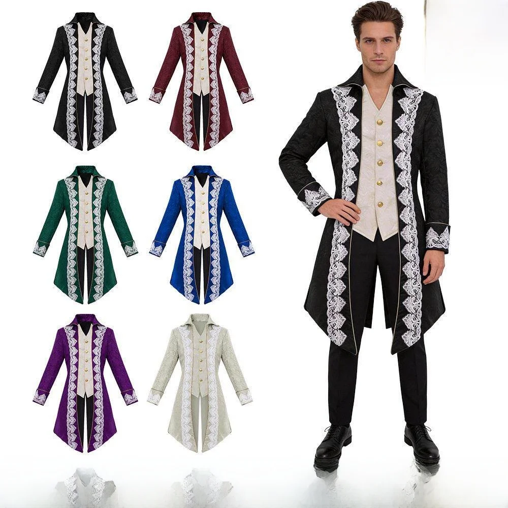 Gothic Style Tailcoat Coat Halloween Steam Punk Victorian Era Coat Island Wool Youthful Energy Style Party Suitcoat
Gothic Style Tailcoat Coat Halloween Steam Punk Victorian Era Coat Island Wool Youthful Energy Style Party Suitcoat