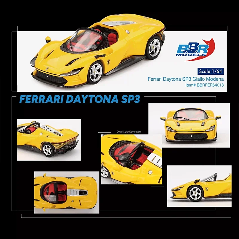 BBR In Stock 1:64 Ferrari Daytona SP3 Giallo Modena Diecast Diorama Car Model Collection Miniature Toy
BBR In Stock 1:64 Ferrari Daytona SP3 Giallo Modena Diecast Diorama Car Model Collection Miniature Toy