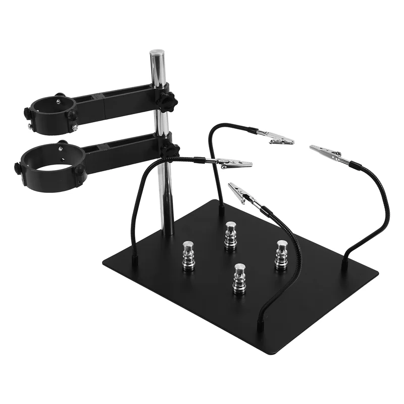 ALIM-Hot Air Gun Frame Soldering Iron Holder PCB Clip Soldering Station Heat Gun Stand Welding Tool Black
ALIM-Hot Air Gun Frame Soldering Iron Holder PCB Clip Soldering Station Heat Gun Stand Welding Tool Black