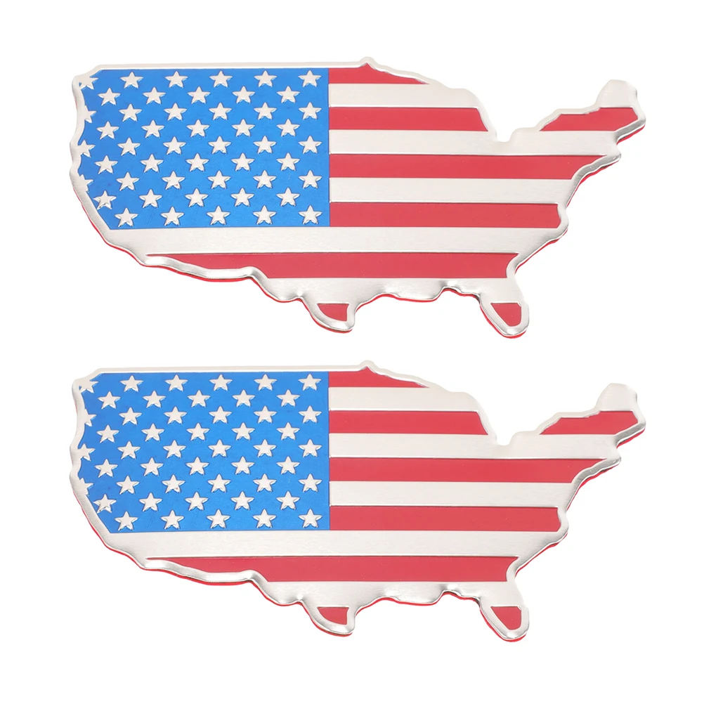 2pcs Metal Car Emblems USA Flag Patriotic Stickers Durable Aluminum Decorative Badges for Cars Motorcycles Bicycles Exterior 
2pcs Metal Car Emblems USA Flag Patriotic Stickers Durable Aluminum Decorative Badges for Cars Motorcycles Bicycles Exterior