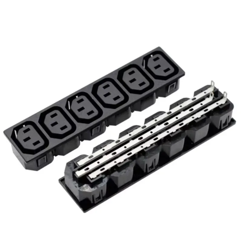 6 Outlet Way IEC C13 Female Connectors PDU Socket, Industrial Strip Superior Quality Black Power Connector Socket
6 Outlet Way IEC C13 Female Connectors PDU Socket, Industrial Strip Superior Quality Black Power Connector Socket