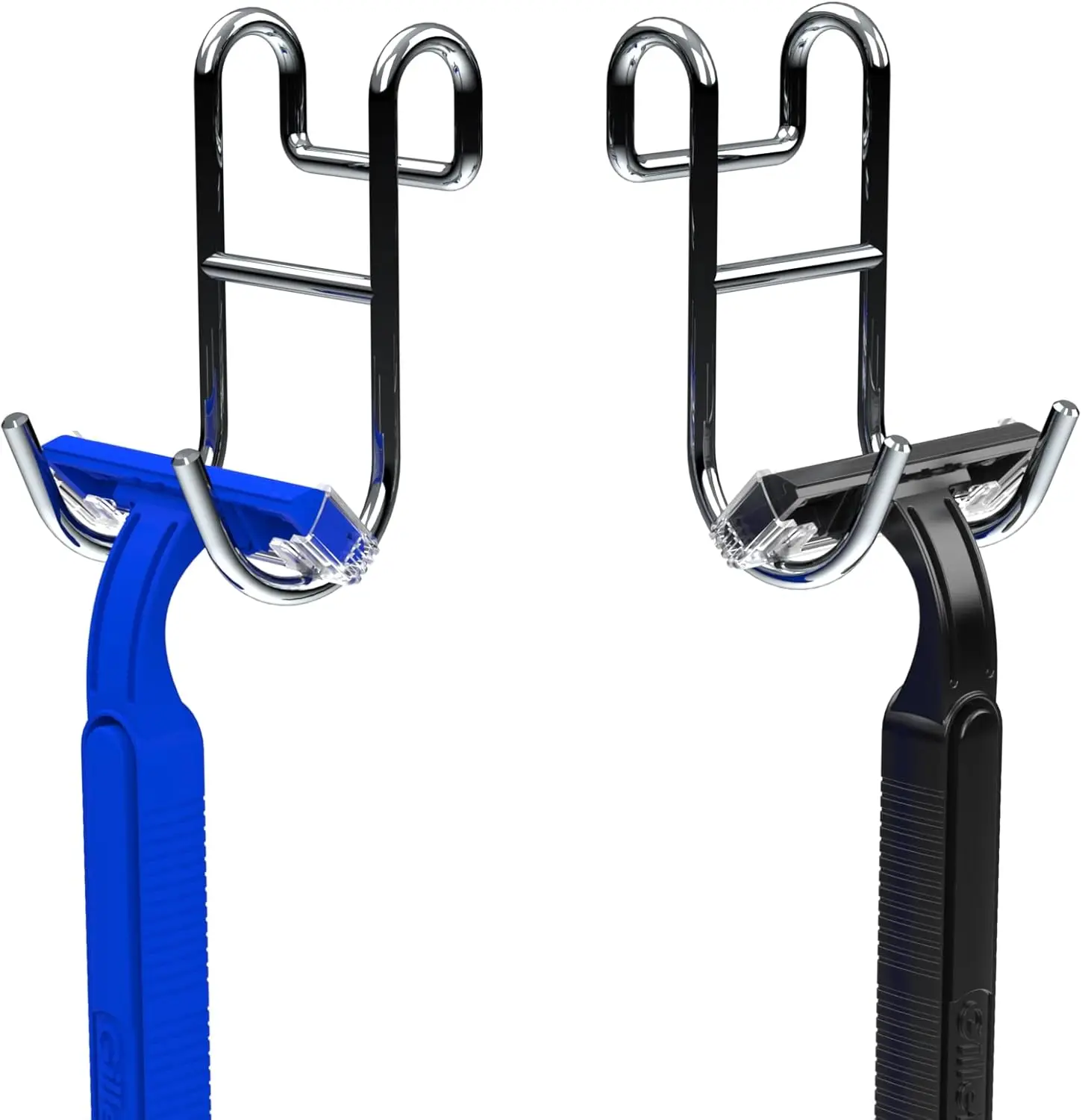 Shower Caddy Hooks 2 Pack - Razor Holder and Loofah Hanger for Bathroom Organization
Shower Caddy Hooks 2 Pack - Razor Holder and Loofah Hanger for Bathroom Organization