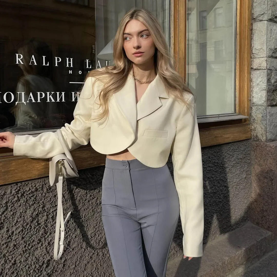 Spring Autumn New Europe and The United States Sexy Small Suit Jacket Female Casual Short Cardigan Suit Jacket for Women
Spring Autumn New Europe and The United States Sexy Small Suit Jacket Female Casual Short Cardigan Suit Jacket for Women