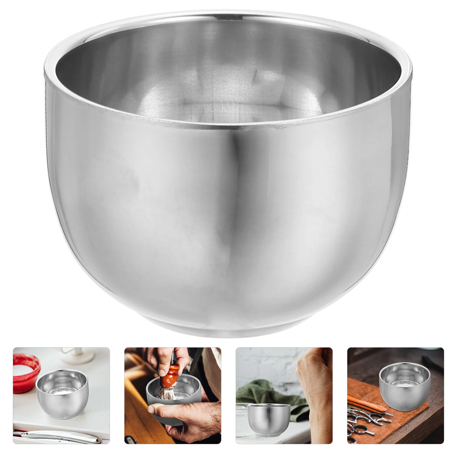 304pcs Stainless Steel Shaving Bowl 200ml Men Beard Accessories Compact Travel Cup Household Shaving
304pcs Stainless Steel Shaving Bowl 200ml Men Beard Accessories Compact Travel Cup Household Shaving