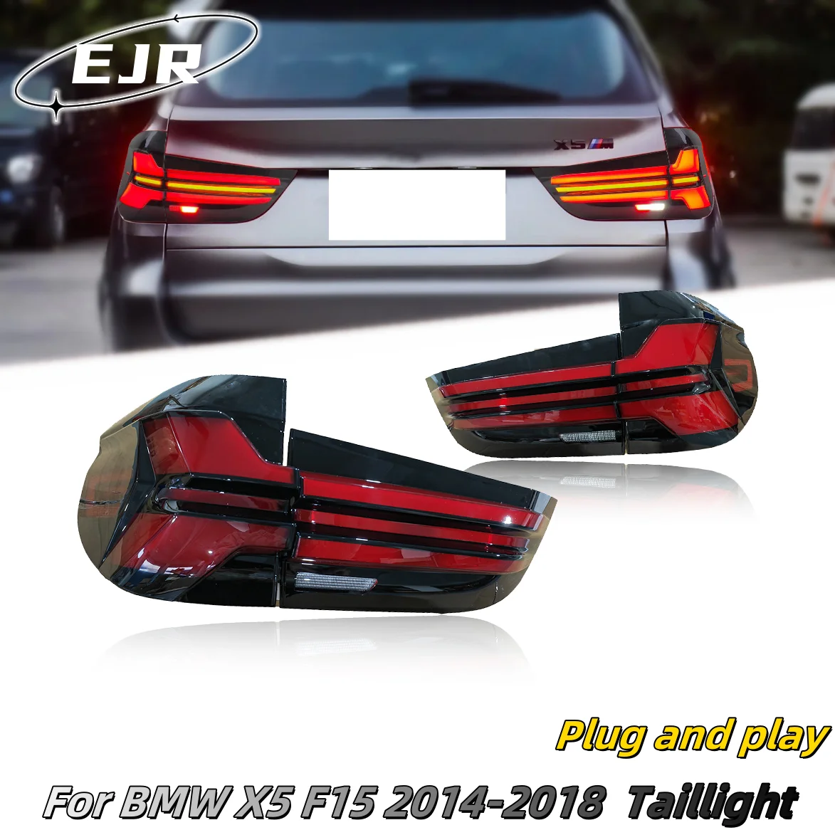 The Taillight Assemblies Suitable For BMW X5 F15 2014-2018 Sequential Flowing Turning Signal Rear taillight Upgrade
The Taillight Assemblies Suitable For BMW X5 F15 2014-2018 Sequential Flowing Turning Signal Rear taillight Upgrade