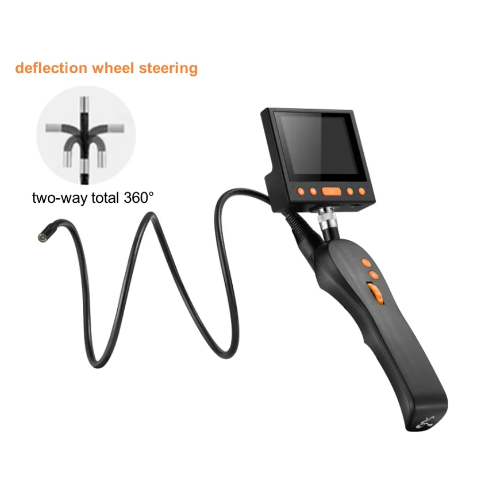 portable industrial 360 degree hd deflection wheel articulating endoscope camera
portable industrial 360 degree hd deflection wheel articulating endoscope camera