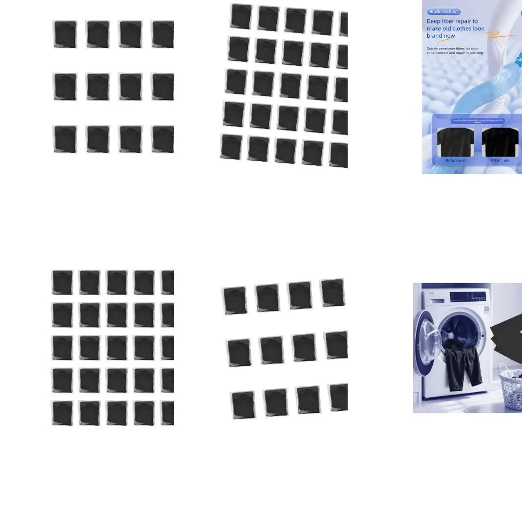 High Efficiency Laundry Sheets Deepen Black Clothing Dye Protect Fibers Remove Stubborn Safe for Dark Clothes high quality
High Efficiency Laundry Sheets Deepen Black Clothing Dye Protect Fibers Remove Stubborn Safe for Dark Clothes high quality