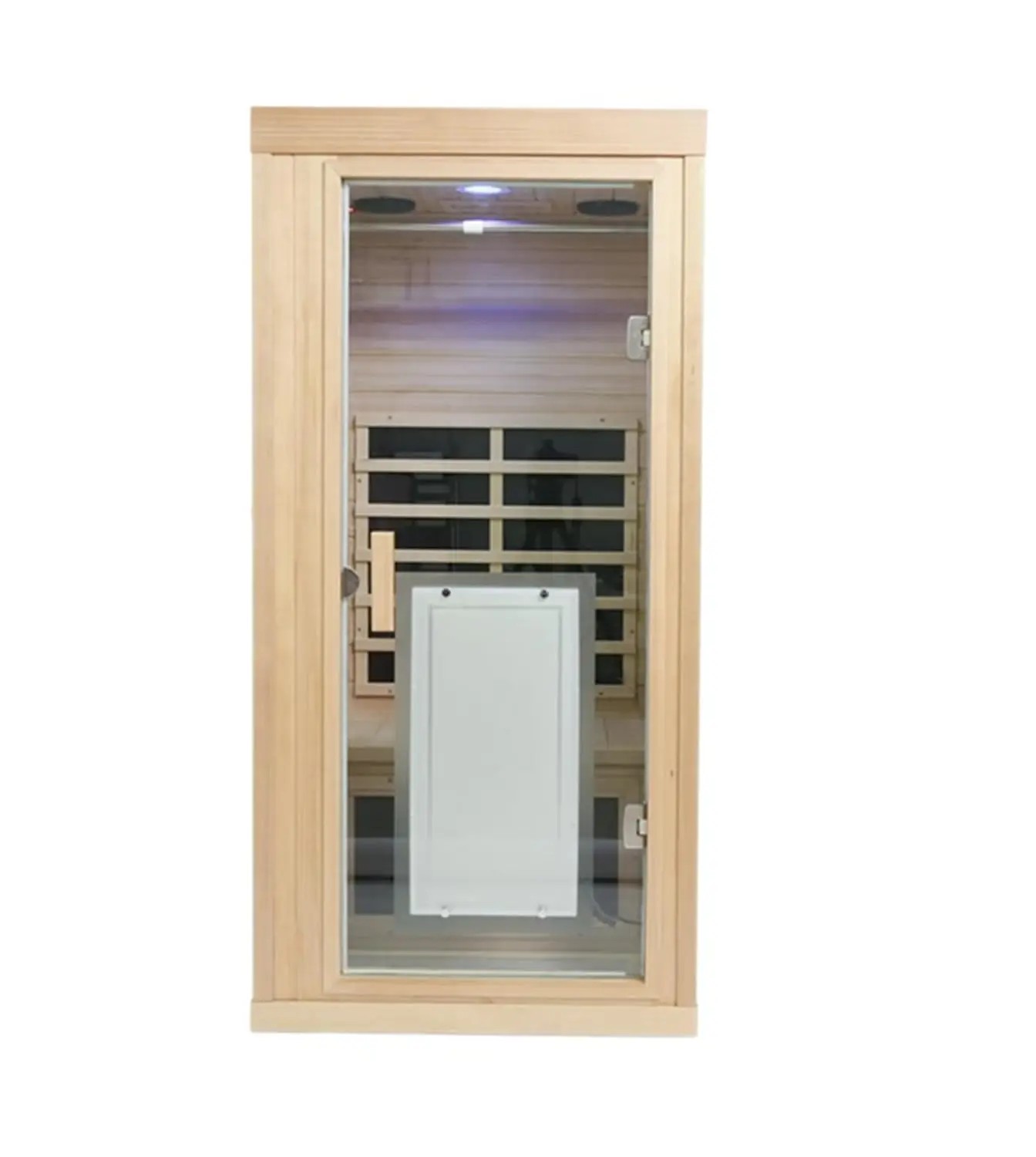 Инфракрасная сауна на 1 человека, сауна с низким уровнем ЭМП и дальним ИК-излучением для дома, 1200 Вт, из канадского хемлока, для использования в помещении, на заказ
Инфракрасная сауна на 1 человека, сауна с низким уровнем ЭМП и дальним ИК-излучением для дома, 1200 Вт, из канадского хемлока, для использования в помещении, на заказ