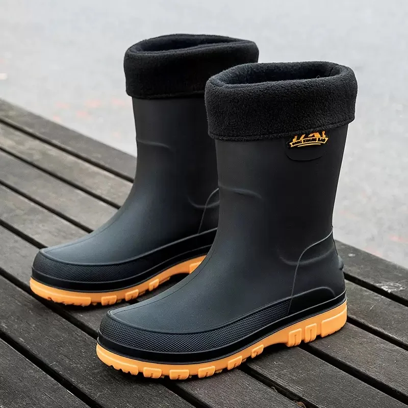 Men's New Waterproof and Anti Slip Midsole Boots with Fashionable Soft Sole, Lightweight and Wear-resistant Casual Rain Boots
Men's New Waterproof and Anti Slip Midsole Boots with Fashionable Soft Sole, Lightweight and Wear-resistant Casual Rain Boots