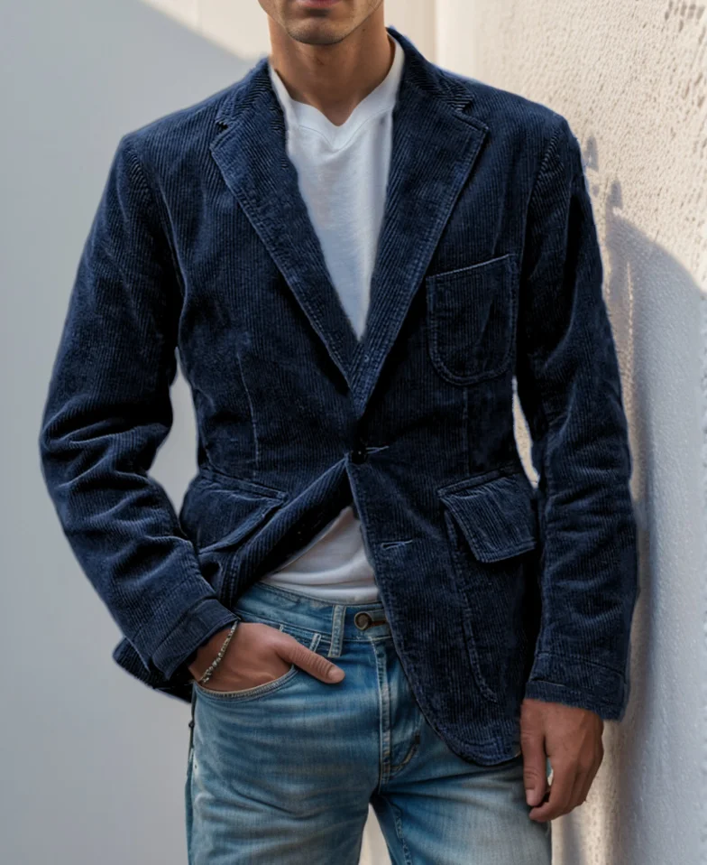 New Autumn Fashion Casual Long Sleeve Turn-down Collar Single Breasted Pockets Corduroy Solid Color Slim Fit Jacket For Men,4 Co
New Autumn Fashion Casual Long Sleeve Turn-down Collar Single Breasted Pockets Corduroy Solid Color Slim Fit Jacket For Men,4 Co