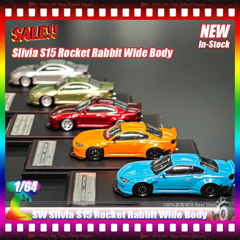 Новый Sw 1:64 Slivia S15 Ракета Кролик с широким корпусом из сплава, литая под давлением модель автомобиля, миниатюрные коллекционные игрушки на заказ, имитация орнамента 
Новый Sw 1:64 Slivia S15 Ракета Кролик с широким корпусом из сплава, литая под давлением модель автомобиля, миниатюрные коллекционные игрушки на заказ, имитация орнамента