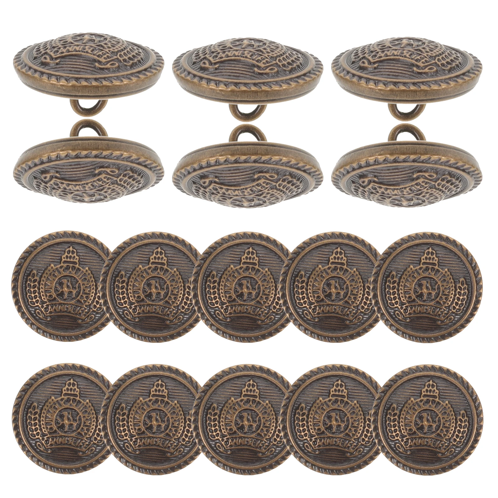 20pcs Retro Bronze Buttons 18mm Practical DIY Sewing Clothes Coat Replacement Decorative Metal Handmade
20pcs Retro Bronze Buttons 18mm Practical DIY Sewing Clothes Coat Replacement Decorative Metal Handmade