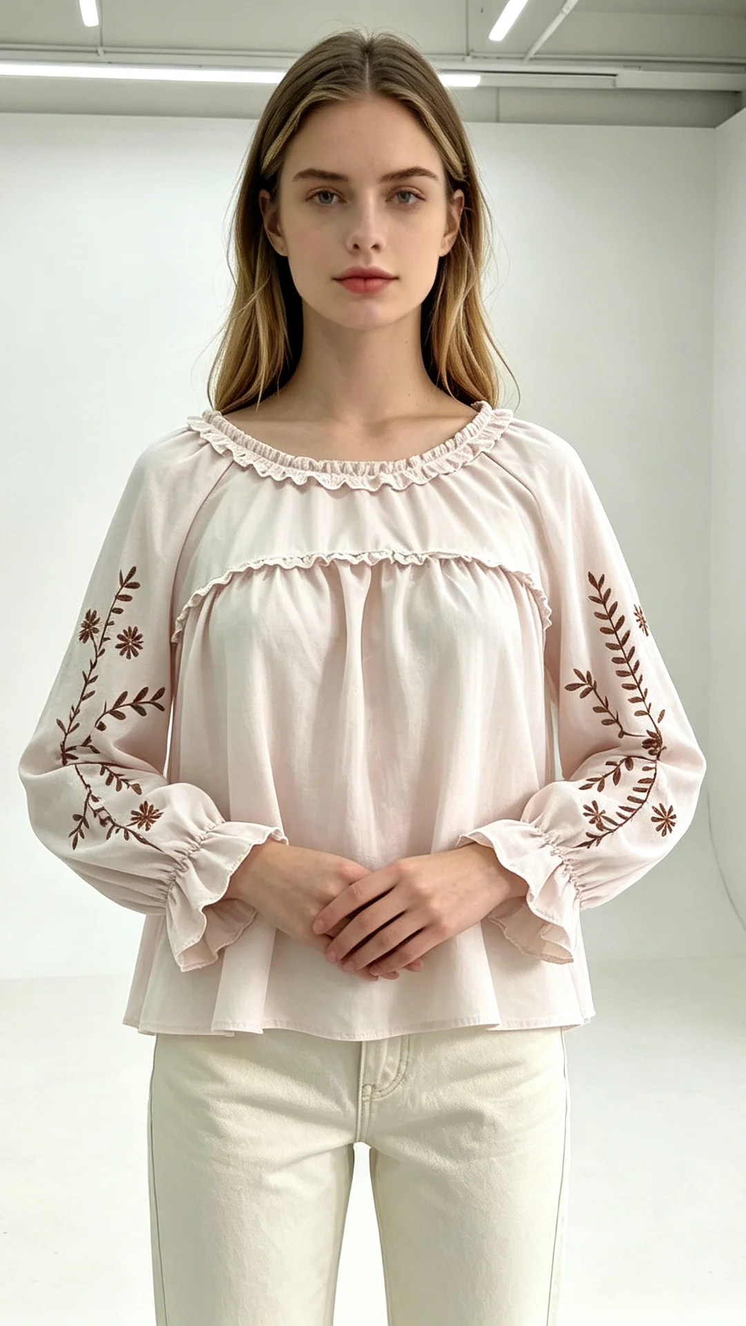 Plus Size Women Ruffle Round Neck Blouse Floral Leaf Print Puff Long Sleeve Loose Babydoll Shirt Casual Hide Belly Top
Plus Size Women Ruffle Round Neck Blouse Floral Leaf Print Puff Long Sleeve Loose Babydoll Shirt Casual Hide Belly Top