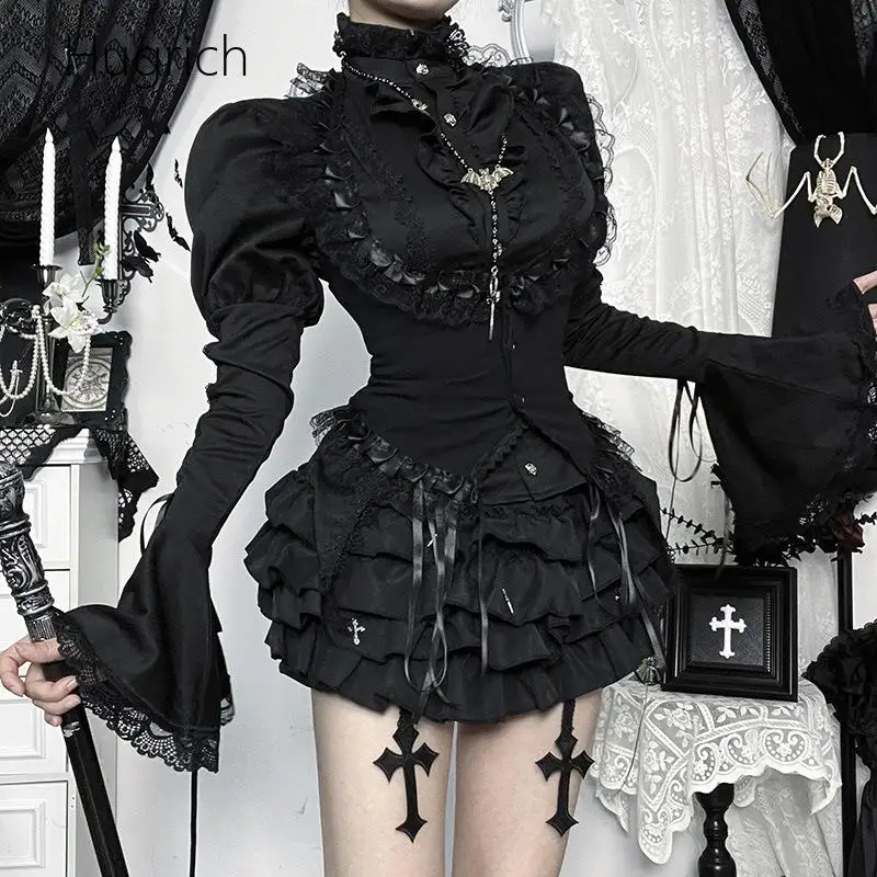Women Gothic Lace Trim Halter Crop Vest Single Breasted Slim Waistcoat Halloween Cosplay Black
Women Gothic Lace Trim Halter Crop Vest Single Breasted Slim Waistcoat Halloween Cosplay Black
