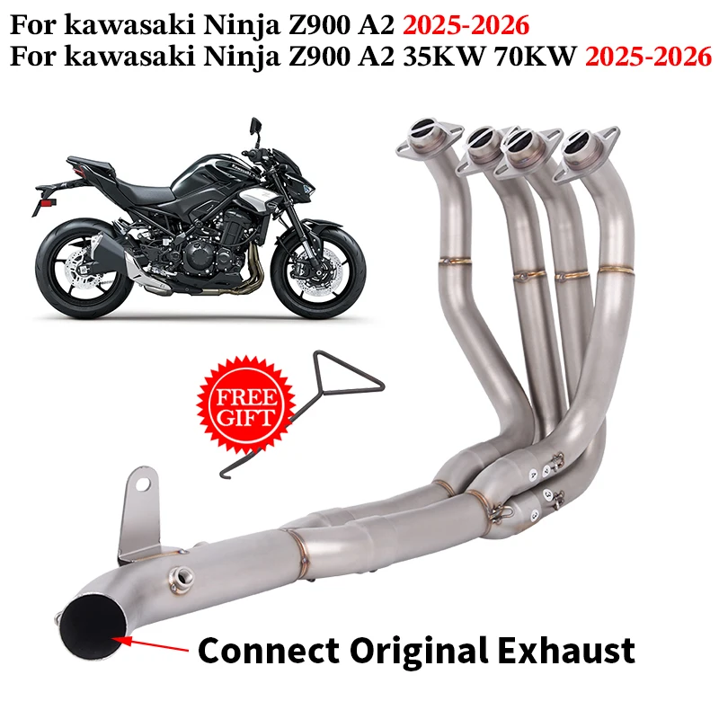 Slip On For kawasaki Ninja Z900 A2 35KW 70KW 2025 2026 Motorcycle Exhaust Escape System Muffler Stainless Steel Front Link Pipe
Slip On For kawasaki Ninja Z900 A2 35KW 70KW 2025 2026 Motorcycle Exhaust Escape System Muffler Stainless Steel Front Link Pipe