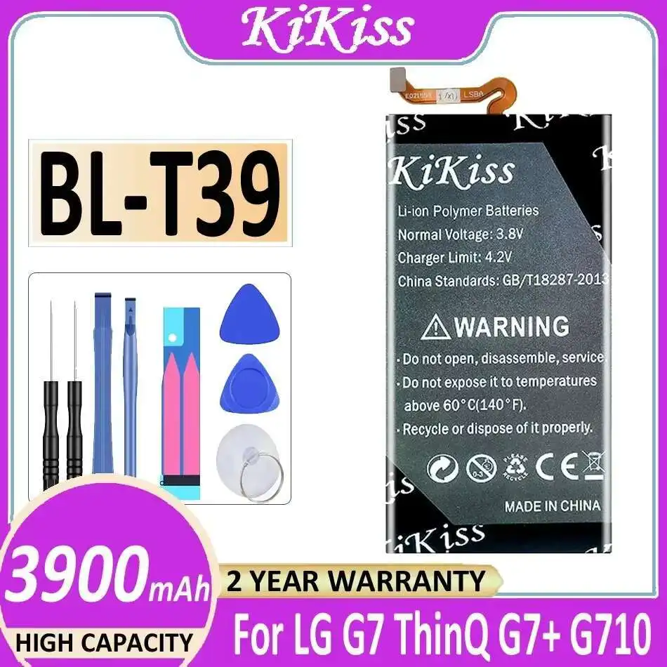 For LG G7 G7+ G7thinq LM G710 Thinq Q7+ LMQ610 BL-T39 Mobile Phone Battery 3900Mah Long-Lasting Performance
For LG G7 G7+ G7thinq LM G710 Thinq Q7+ LMQ610 BL-T39 Mobile Phone Battery 3900Mah Long-Lasting Performance