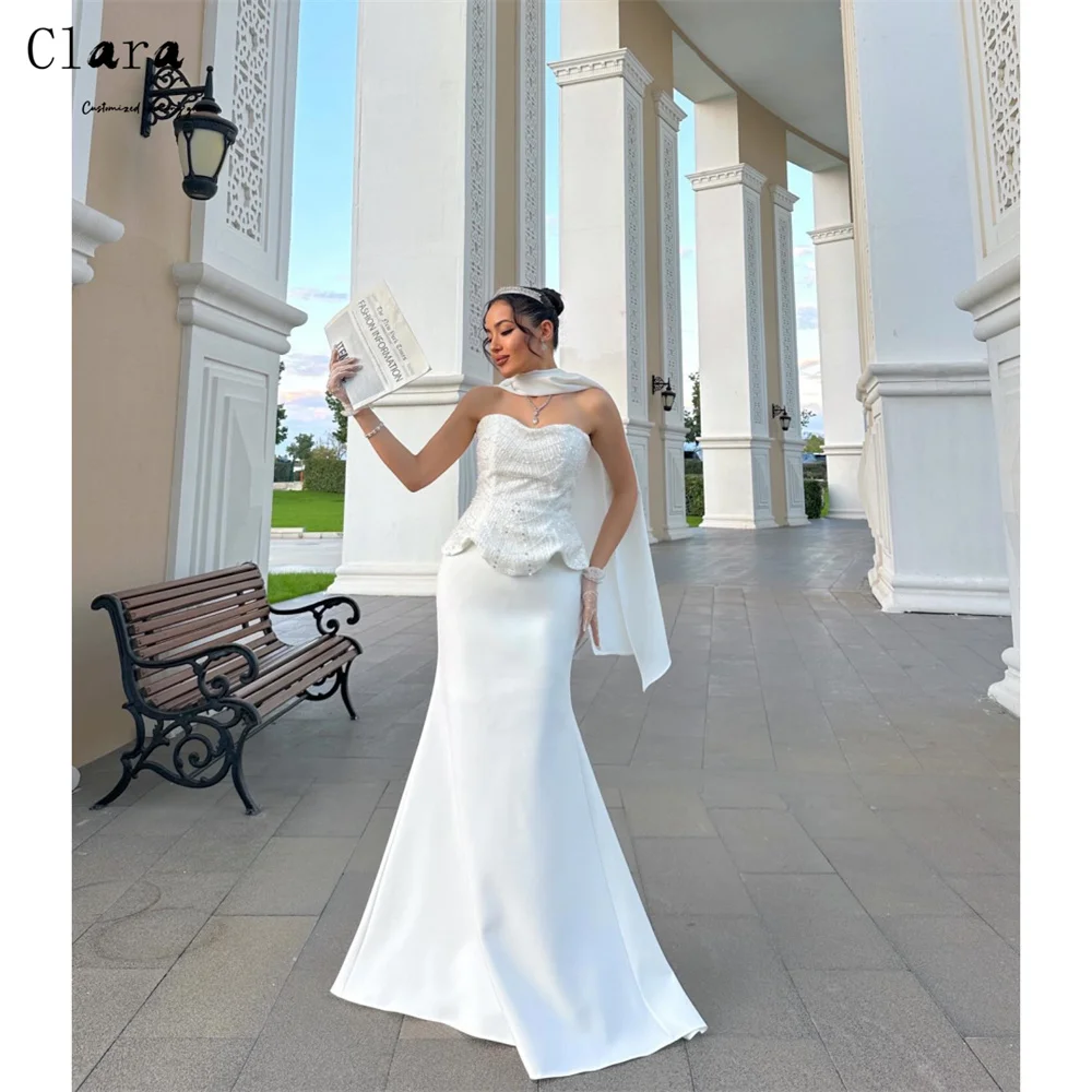 Clara Custom White Beaded Fishtail Tube Top Evening Dresses Woman Elegant Cocktail Dresses 2026 Woman Luxury Evening Dress Party
Clara Custom White Beaded Fishtail Tube Top Evening Dresses Woman Elegant Cocktail Dresses 2026 Woman Luxury Evening Dress Party