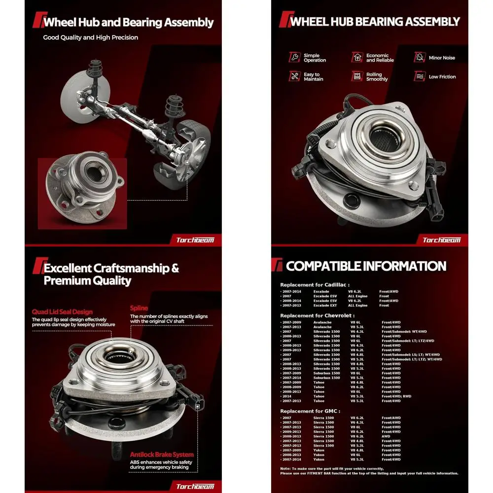 515096 Подшипник ступицы переднего колеса в сборе для Chevrolet Silverado 1500, 2007-2013 GMC Sierra 1500, Chevrolet Tahoe, Chev 2007-2013 гг.
515096 Подшипник ступицы переднего колеса в сборе для Chevrolet Silverado 1500, 2007-2013 GMC Sierra 1500, Chevrolet Tahoe, Chev 2007-2013 гг.