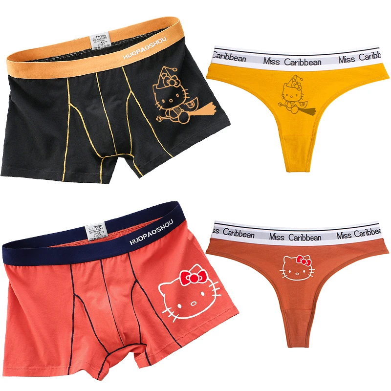 Cute Couple Underwear Hellokitty Women Underwear Sexy Sports Fitness Letter Cotton Seamless Girl Thong Briefs Women Accessories
Cute Couple Underwear Hellokitty Women Underwear Sexy Sports Fitness Letter Cotton Seamless Girl Thong Briefs Women Accessories