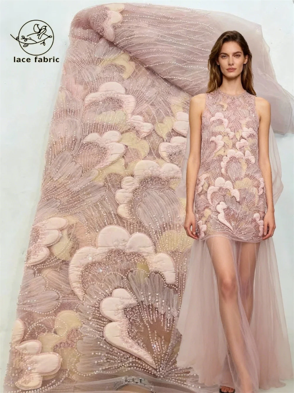 2026 Hot Sale Tulle 3D Lace Fabric With Beads Sequins New African Nigerian French for High End Wedding Party Bride Sewing Dress
2026 Hot Sale Tulle 3D Lace Fabric With Beads Sequins New African Nigerian French for High End Wedding Party Bride Sewing Dress