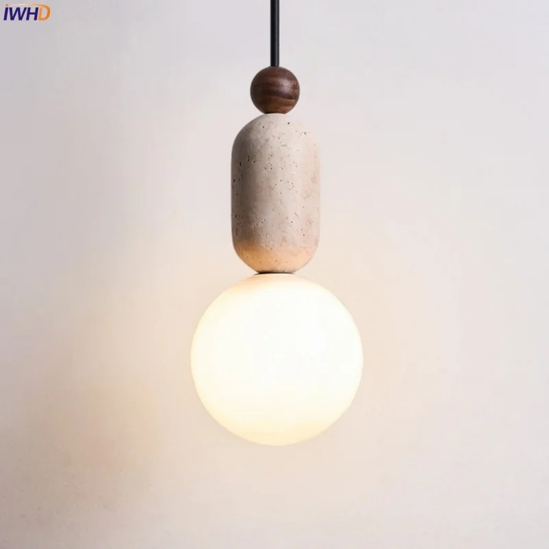 IWHD Stone Glass LED Pendant Lamp Yellow Travertine Children's Room Dining Living Room Nordic Minimalism Hanging Light lampara
IWHD Stone Glass LED Pendant Lamp Yellow Travertine Children's Room Dining Living Room Nordic Minimalism Hanging Light lampara
