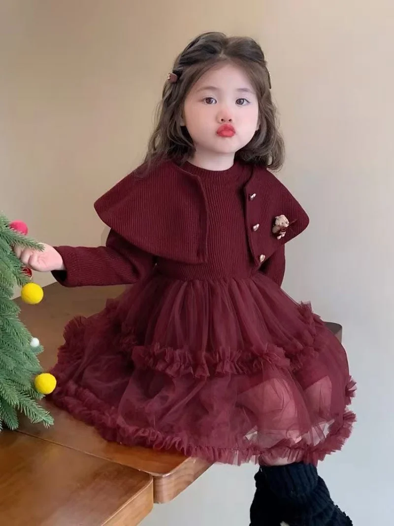 2025 Girls Fashion Yarn Dress Baby Spring and Autumn New Princess Dress Dress Birthday Skirt Sweet Dress 
2025 Girls Fashion Yarn Dress Baby Spring and Autumn New Princess Dress Dress Birthday Skirt Sweet Dress