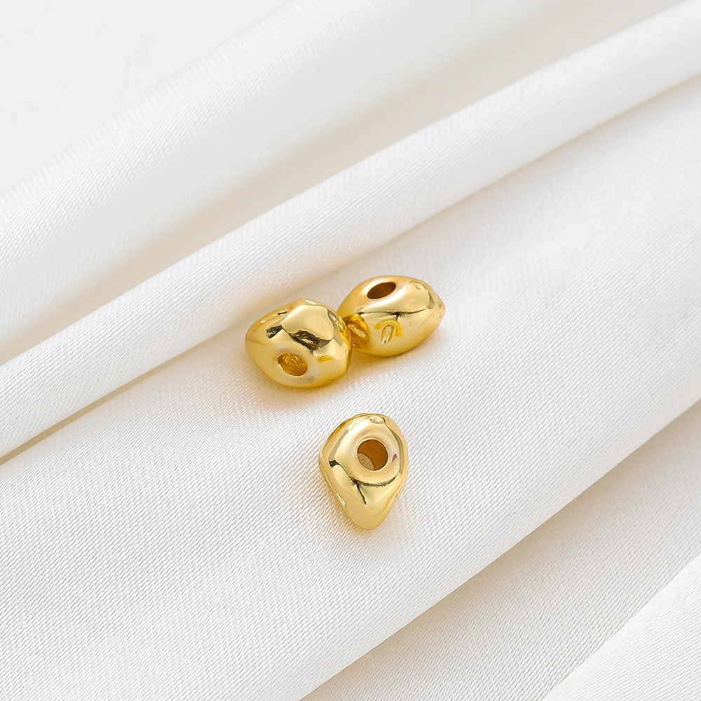 10Pcs 14K/18K Gold Plated Brass Irregular Big Hole Spacer Bead for DIY Bracelet Necklace Jewelry Making Accessories Supplies
10Pcs 14K/18K Gold Plated Brass Irregular Big Hole Spacer Bead for DIY Bracelet Necklace Jewelry Making Accessories Supplies