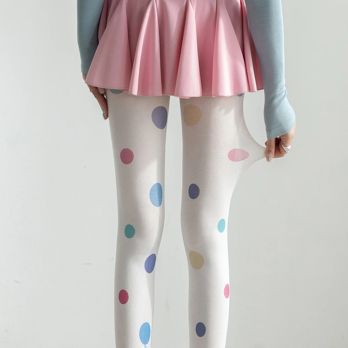 Fashion Retro Colorful Dot Women's Pantyhose New Product Various Sizes Dots High Elasticity Breathable Candy-color White Tights
Fashion Retro Colorful Dot Women's Pantyhose New Product Various Sizes Dots High Elasticity Breathable Candy-color White Tights