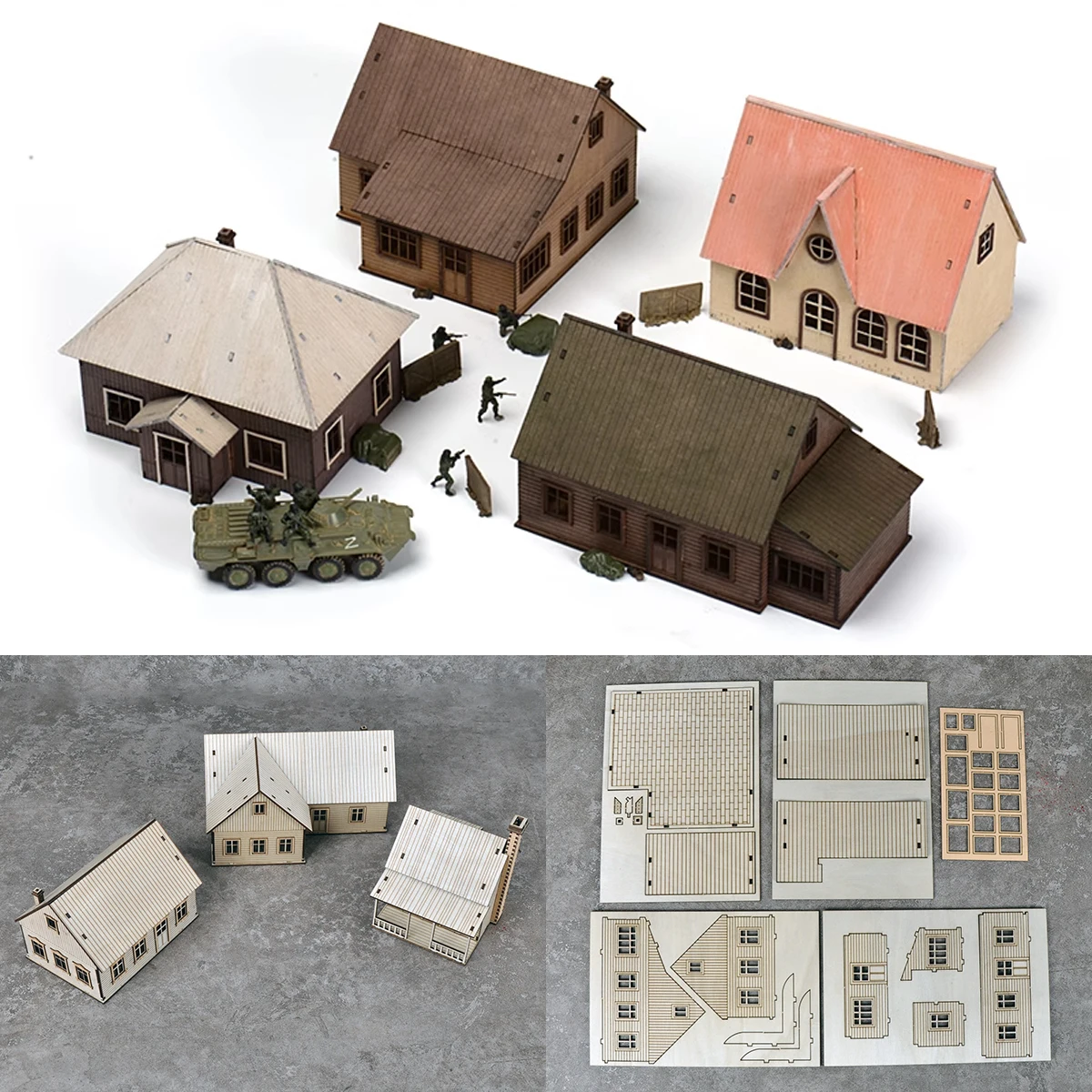 Assembly Architectural model sand table Eastern Europe building house shop single-family home diorama Scale model kit 1/72
Assembly Architectural model sand table Eastern Europe building house shop single-family home diorama Scale model kit 1/72