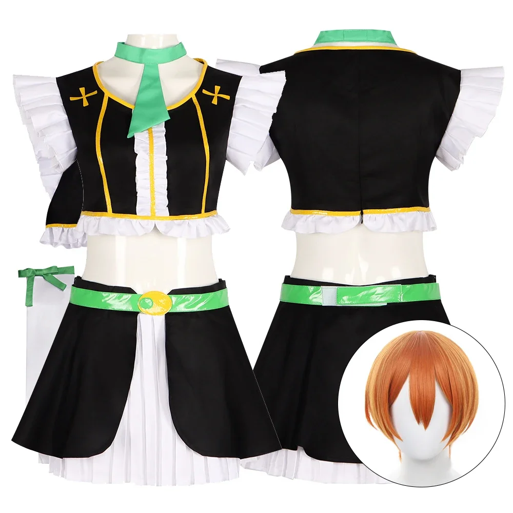 Anime Rin Hoshizora Cosplay Costume Full Sets Tops Skirt Uniform for Women Halloween Carnival Party Performance Clothes Roleplay
Anime Rin Hoshizora Cosplay Costume Full Sets Tops Skirt Uniform for Women Halloween Carnival Party Performance Clothes Roleplay
