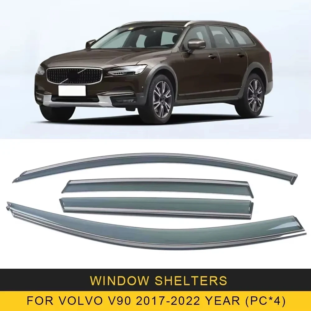 Хромированные полоски, защита от дождя для Volvo V90 2017-2022, оконный козырек, ветровые дефлекторы, дверной козырек, вентиляционные шторы, вентиляционный козырек 
Хромированные полоски, защита от дождя для Volvo V90 2017-2022, оконный козырек, ветровые дефлекторы, дверной козырек, вентиляционные шторы, вентиляционный козырек