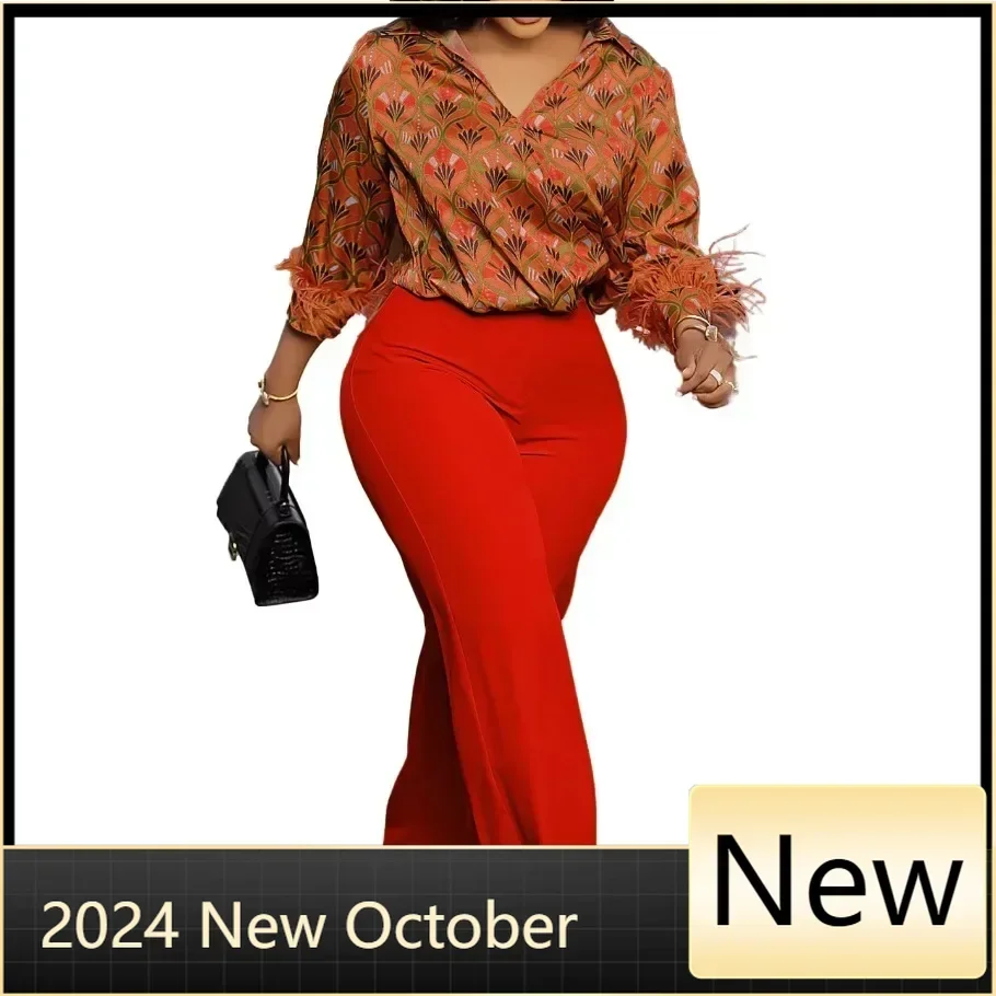 Customized Dashiki African Clothes for Women Autumn African Print Long Sleeve V-neck 2 Piece Top Long Pant Matching Sets Outfits
Customized Dashiki African Clothes for Women Autumn African Print Long Sleeve V-neck 2 Piece Top Long Pant Matching Sets Outfits