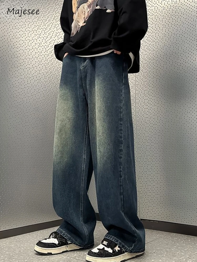 Wide Leg Jeans Men Loose Chic Harajuku American Retro Do Old Washed Denim Streetwear Youthful Normcore Males Trousers Autumn New
Wide Leg Jeans Men Loose Chic Harajuku American Retro Do Old Washed Denim Streetwear Youthful Normcore Males Trousers Autumn New