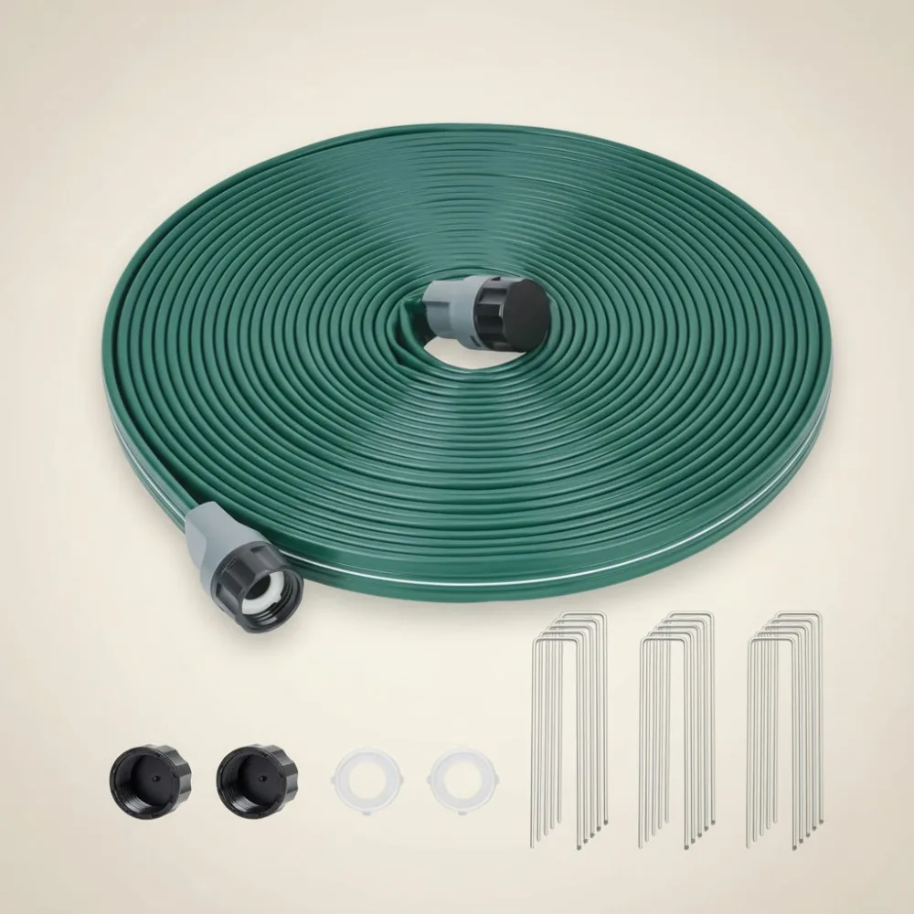 50-футовый садовый спринклерный шланг с отверстиями, эффективная водосберегающая ирригационная система для газонов и клубов
50-футовый садовый спринклерный шланг с отверстиями, эффективная водосберегающая ирригационная система для газонов и клубов