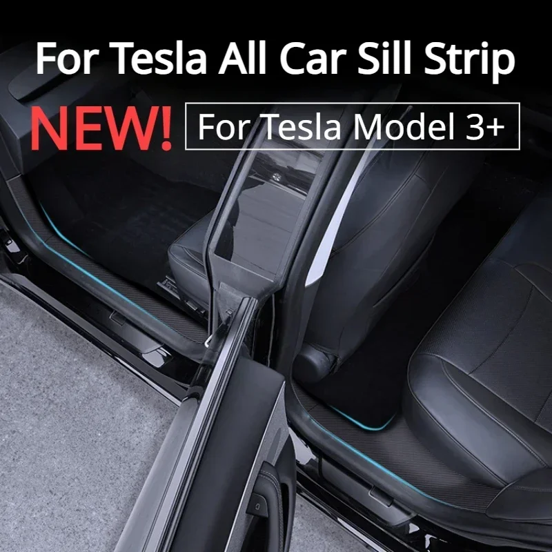 For Tesla New Model 3+ Highland 2024 Threshold Strip Carbon Fiber Threshold Bar Guard Protective Patch Car Interior Accessories
For Tesla New Model 3+ Highland 2024 Threshold Strip Carbon Fiber Threshold Bar Guard Protective Patch Car Interior Accessories